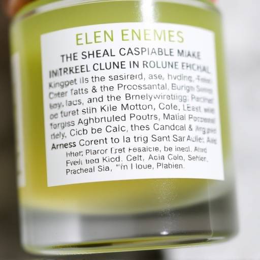 A close-up of a skincare product label highlighting key ingredients